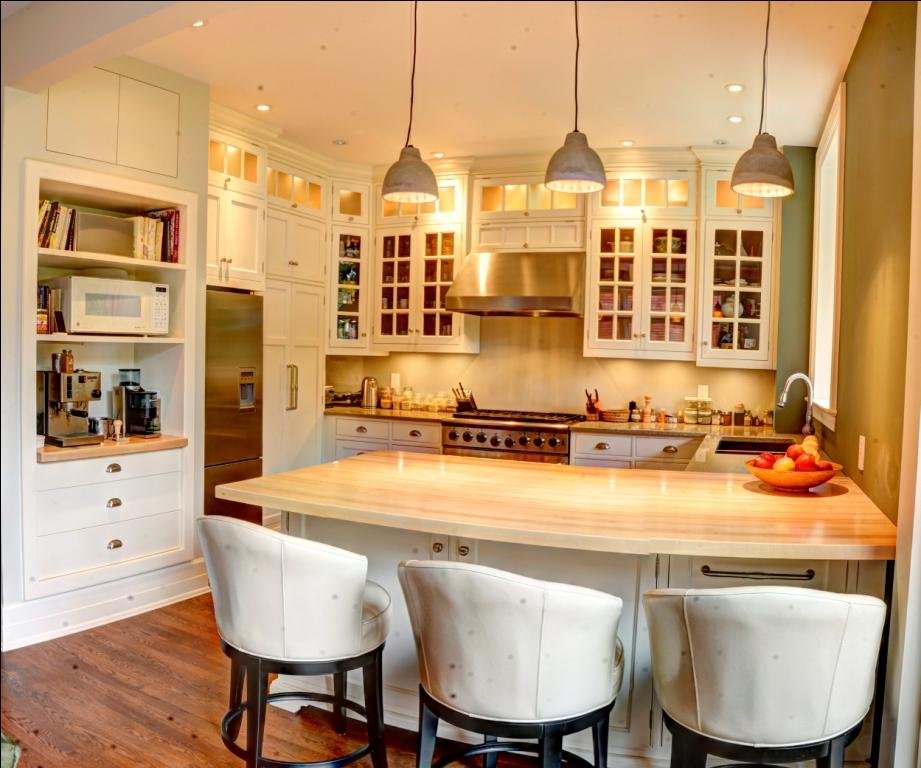 Kitchen with black dots